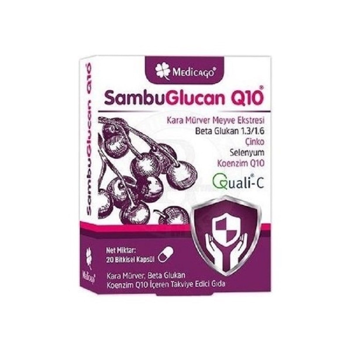 MEDİCAGO Medicago SambuGlucan Q10 20 Kapsül