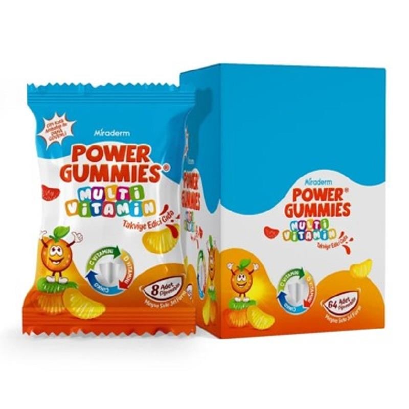 Miraderm Miraderm Power Gummies Multivitamin 64 Çiğneme Jeli