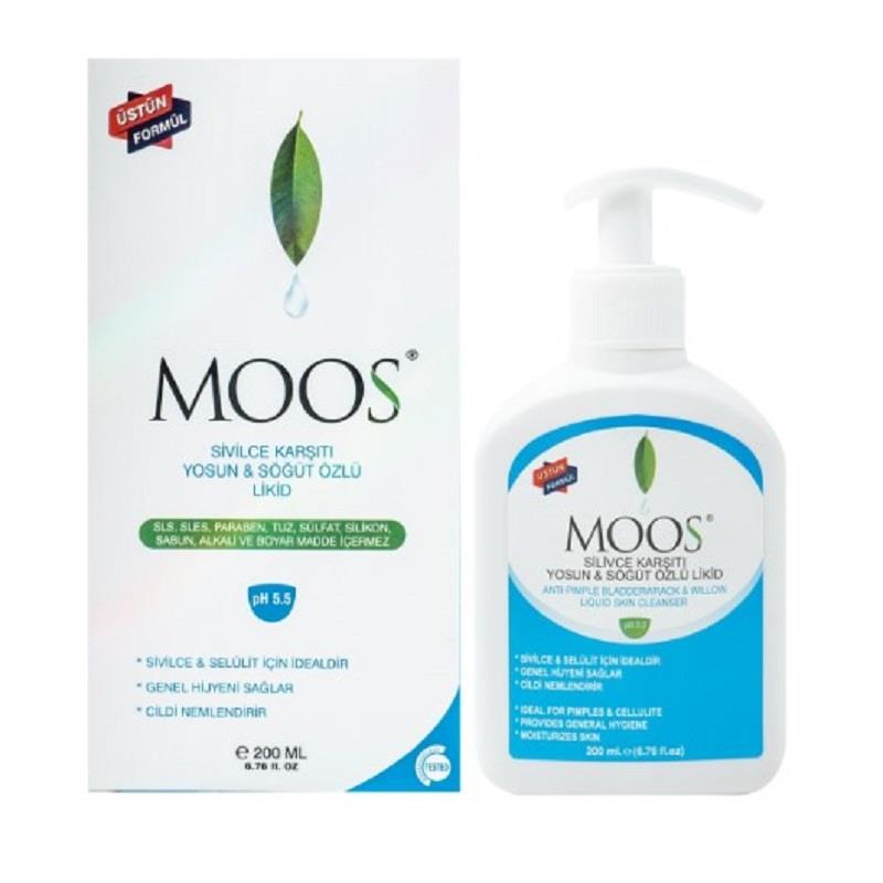 Moos Moos Sivilce Karşıtı Yosun & Söğüt Özlü Likit 200 ml