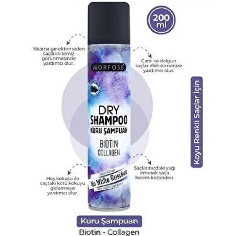 Morfose Morfose Kuru Şampuan Koyu Renkli Saçlar 200 ml