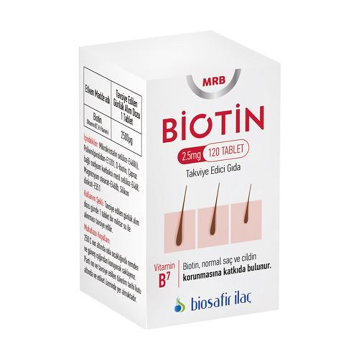 MRB Biotin 2,5 mg 120 Tablet