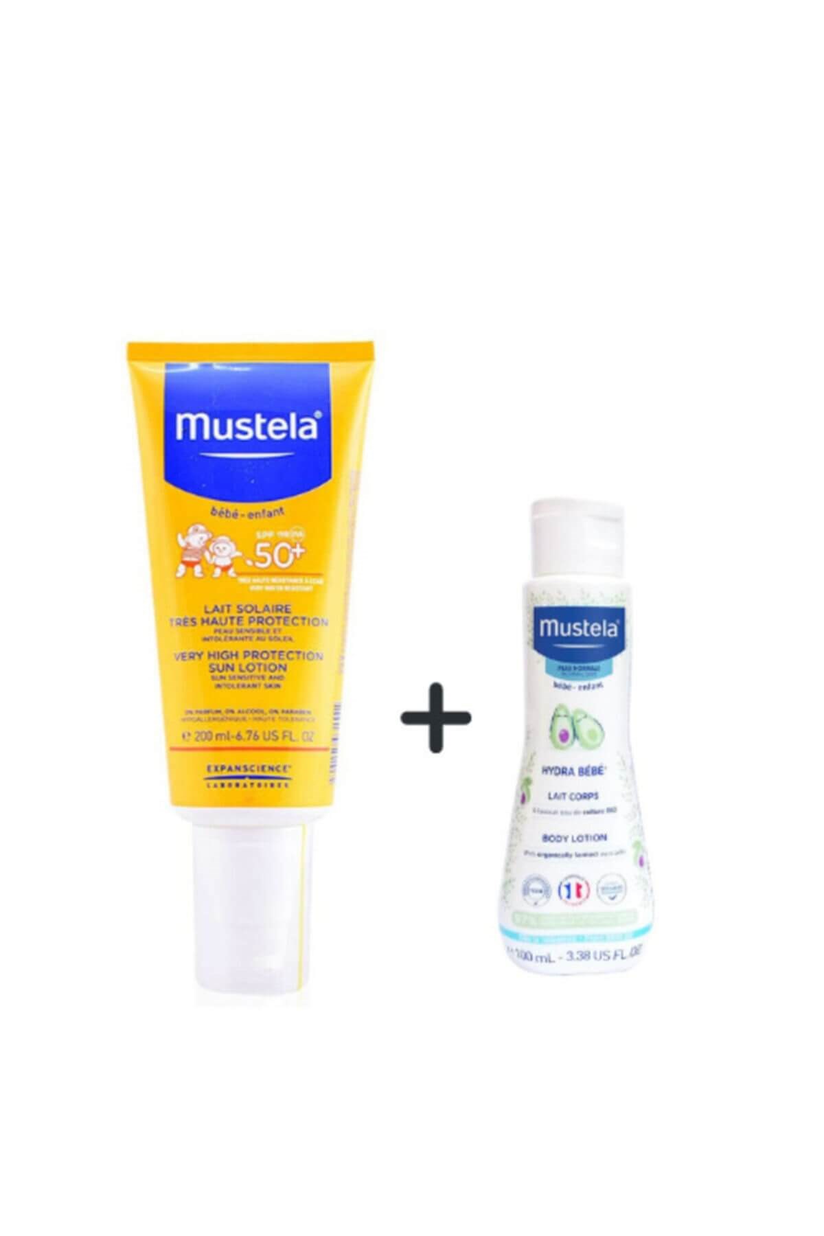 Mustela Mustela Güneş Losyonu SPF50 200 ml + Mustela Hydra Bebe 100 ml