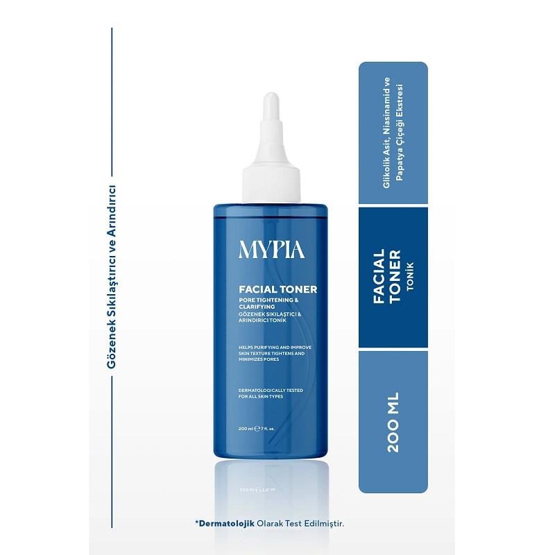 Mypia Mypia Canlandırıcı ve Gözenek Sıkılaştırıcı Tüm Ciltler İçin Glikolik Asit Niacinamide Etkili Tonik 200 ml