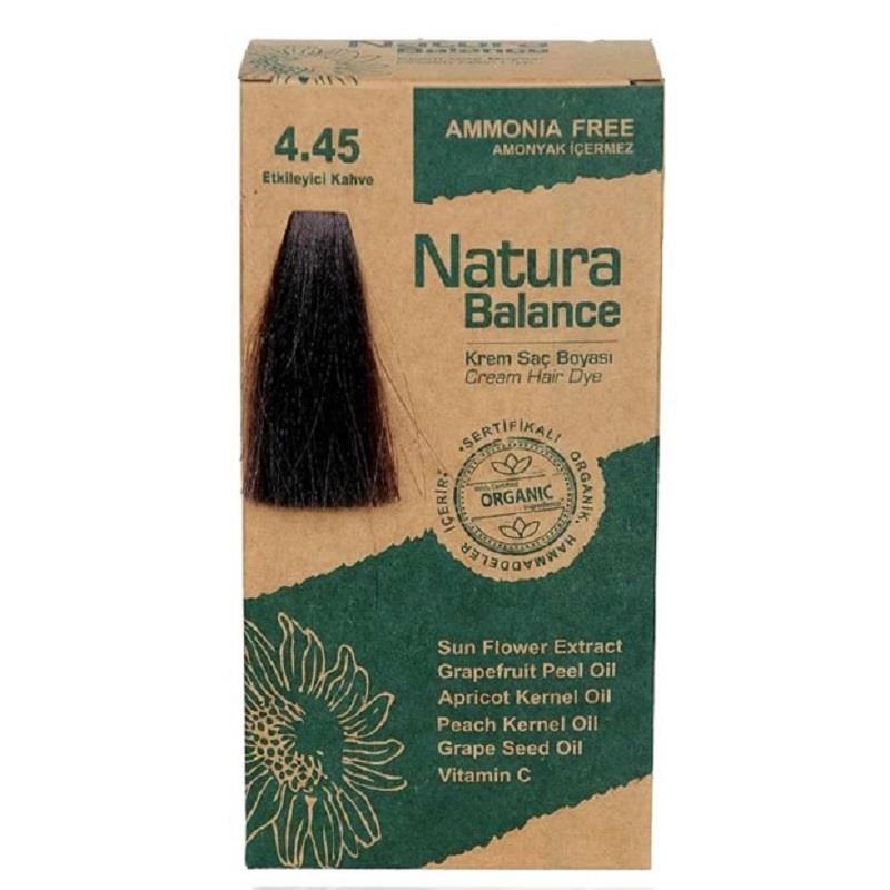 Natura Balance Natura Balance Organik Krem Saç Boyası 60 ml - 4.45 Etkileyici Kahve