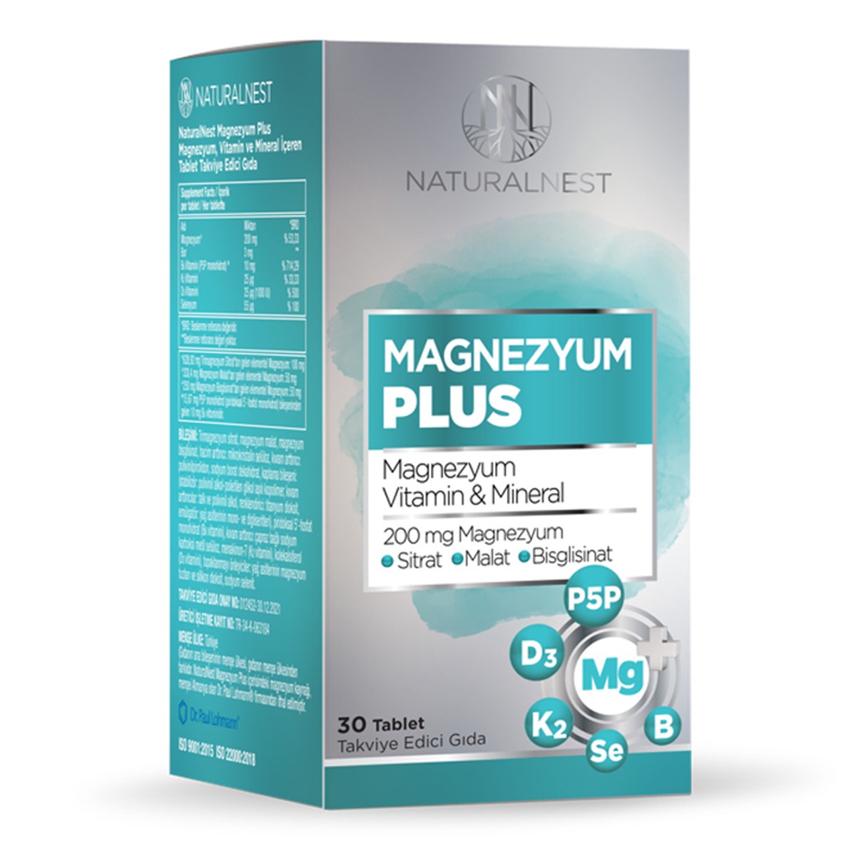 Natural Nest Natural Nest Magnezyum Plus 30 Tablet