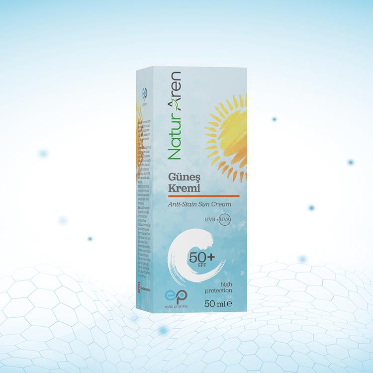 Naturaren Naturaren Anti-Stain Su Bazlı Güneş Kremi SPF50 50 ml