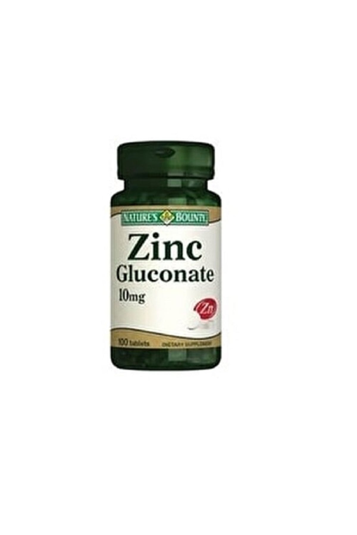 Nature's Bounty Nature's Bounty Zinc Gluconate 10 mg 100 Tablet