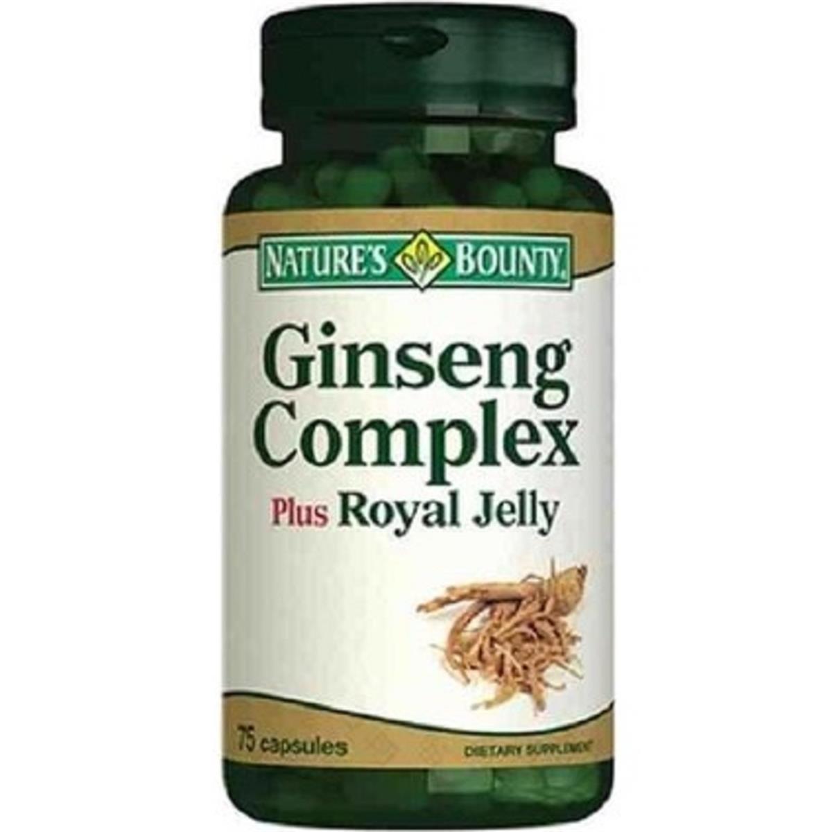 NATURE'S Nature's Bounty Ginseng Complex Plus Royal Jelly 75 Kapsül