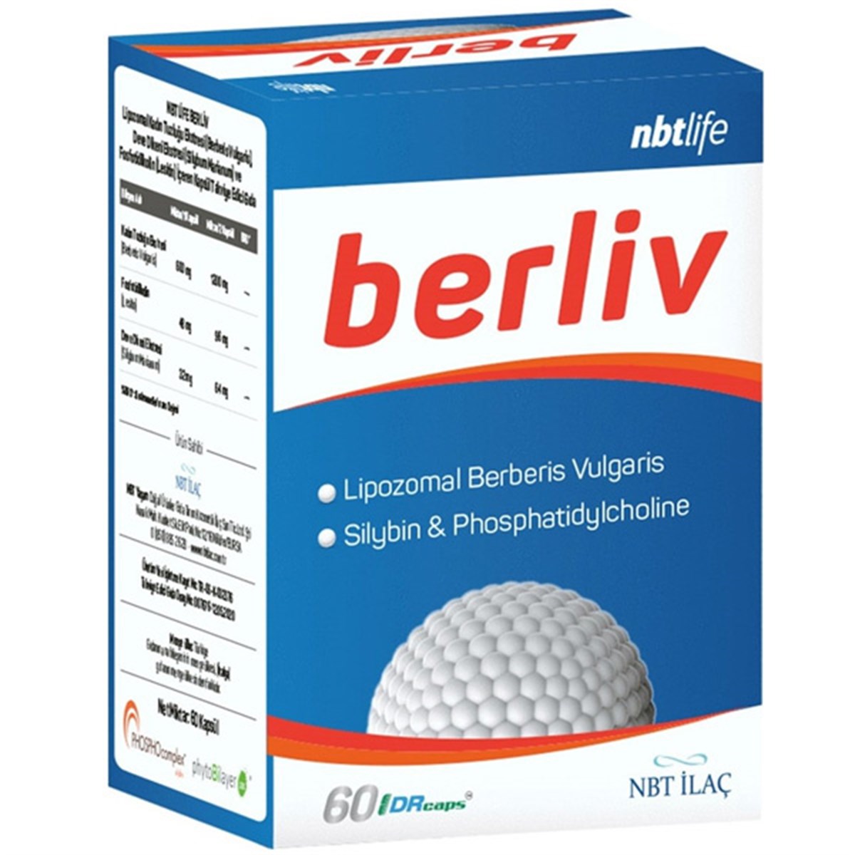 NBT NBT Life Berliv Lipozamal Berberin 60 Kapsül