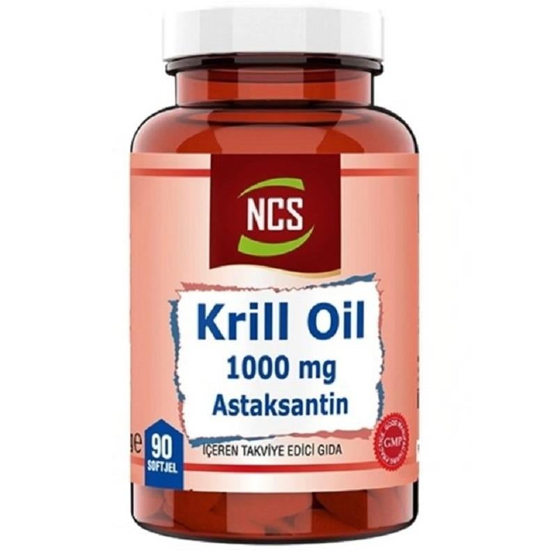 NCS NCS Krill Oil 1000 mg Astaksantin 90 Softjel