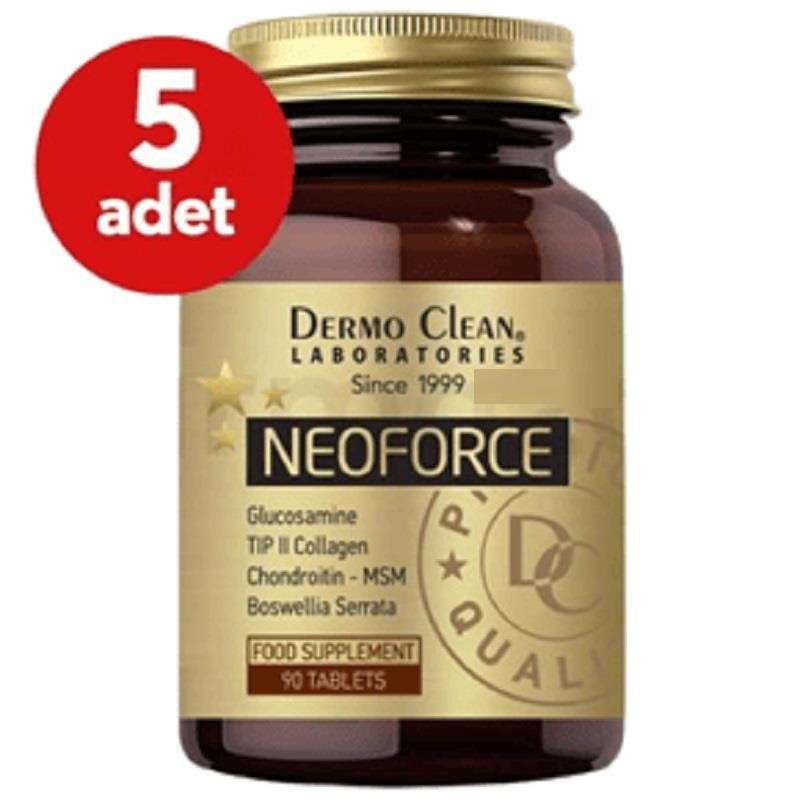 NEOFORCE Neoforce Glucosamine Chondroitin MSM TIPII Collagen 90 Tablet - 5 Adet