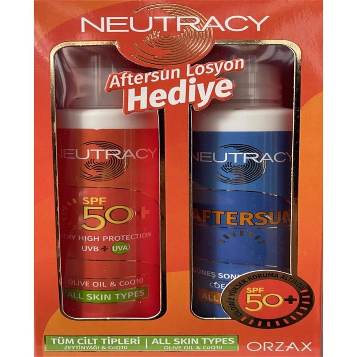 Neutracy Neutracy Güneş Koruyucu Set Tüm Ciltler İçin - Güneş Losyonu SPF50+ 150 ml - Aftersun Losyon 150 ml - Eski Ambalaj