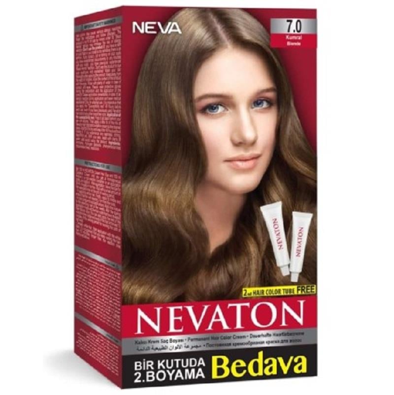 Nevaton Nevaton Kalıcı Krem Saç Boyası 7.0 Kumral