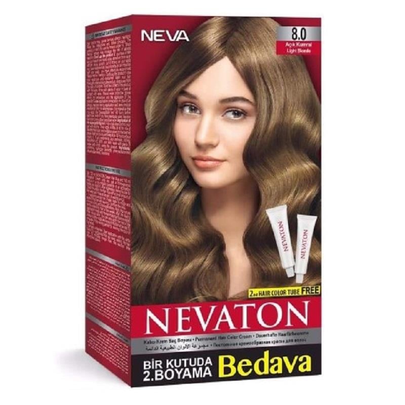 Nevaton Nevaton Kalıcı Krem Saç Boyası 8.0 Açık Kumral