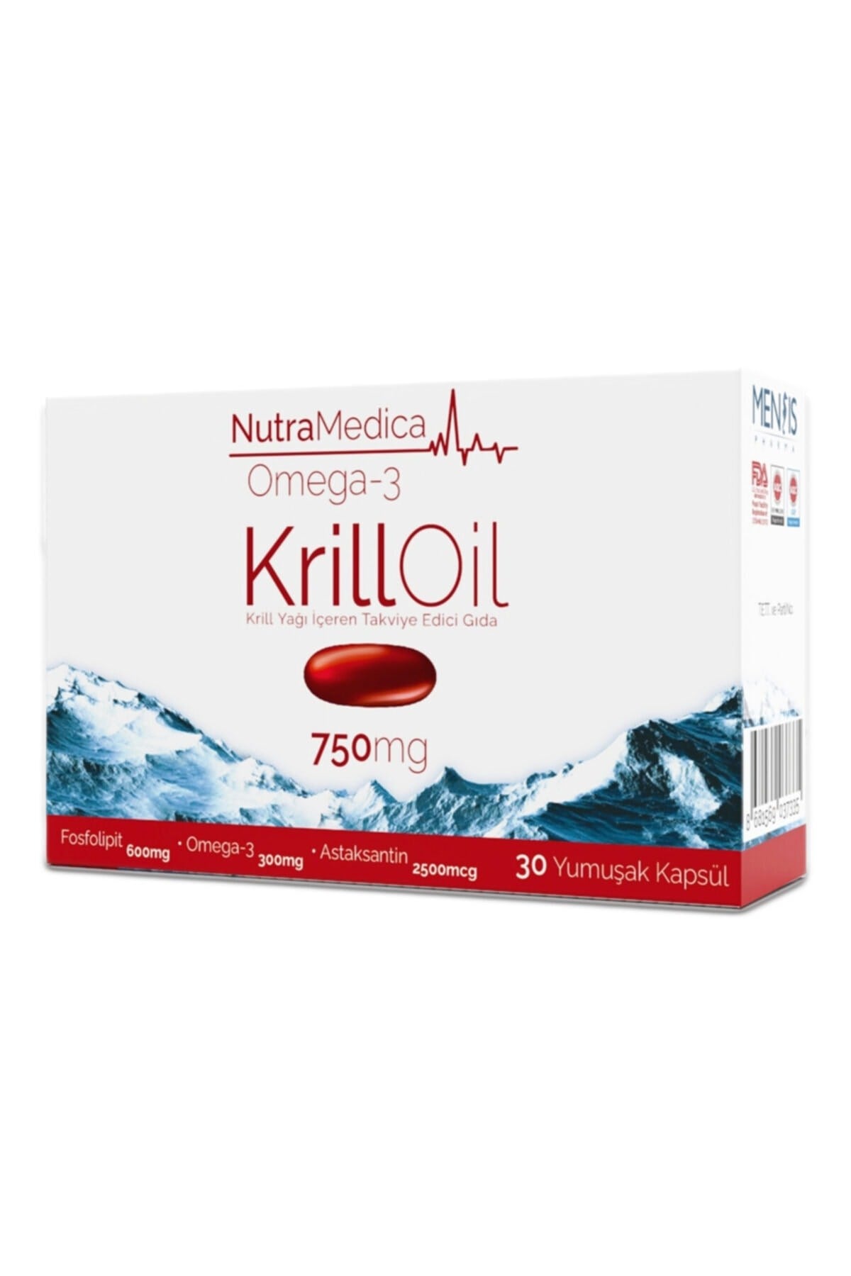 NUTRA Nutra Medica Krill Oil 750 mg 30 Kapsül