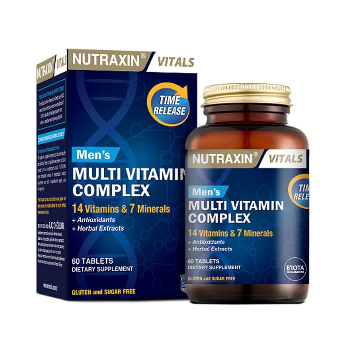 NUTRAXİN Nutraxin Men's Multi Vitamin Complex 60 Tablet