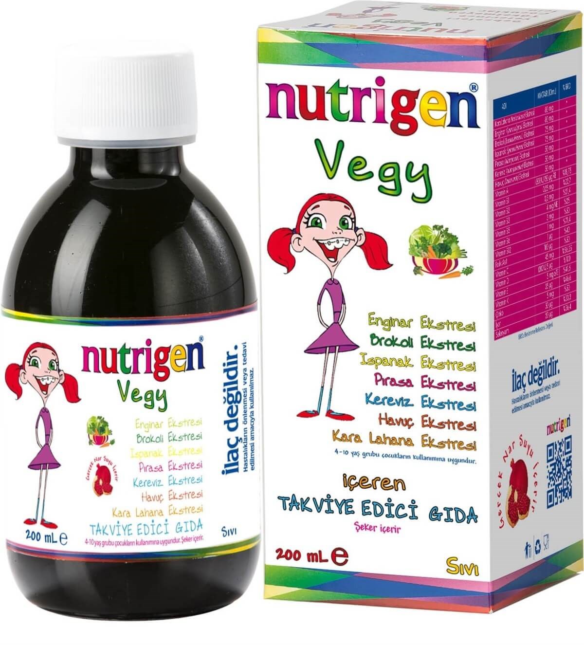 Nutrigen Nutrigen Vegy Şurup 200 ml