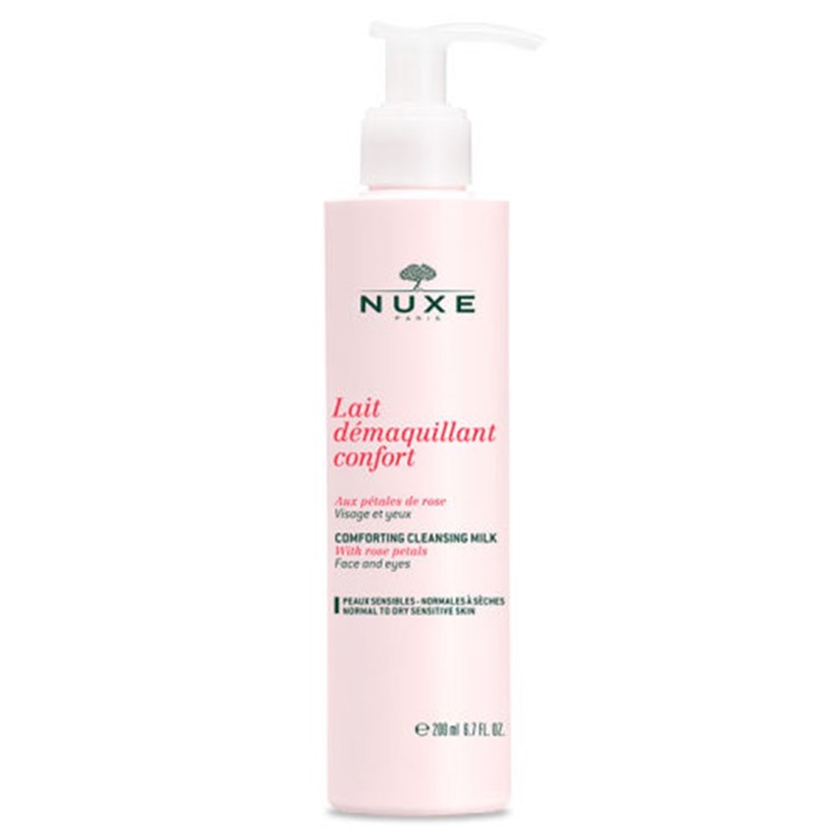 NuxeNuxe Lait Démaquillant Confort Aux Petales De Rose - Gül Yaprağı Makyaj Temizleme Sütü 200 Ml