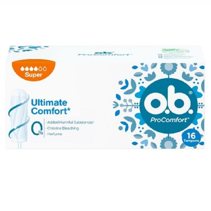 O.B. O.B. ProComfort Tampon Süper 16'lı
