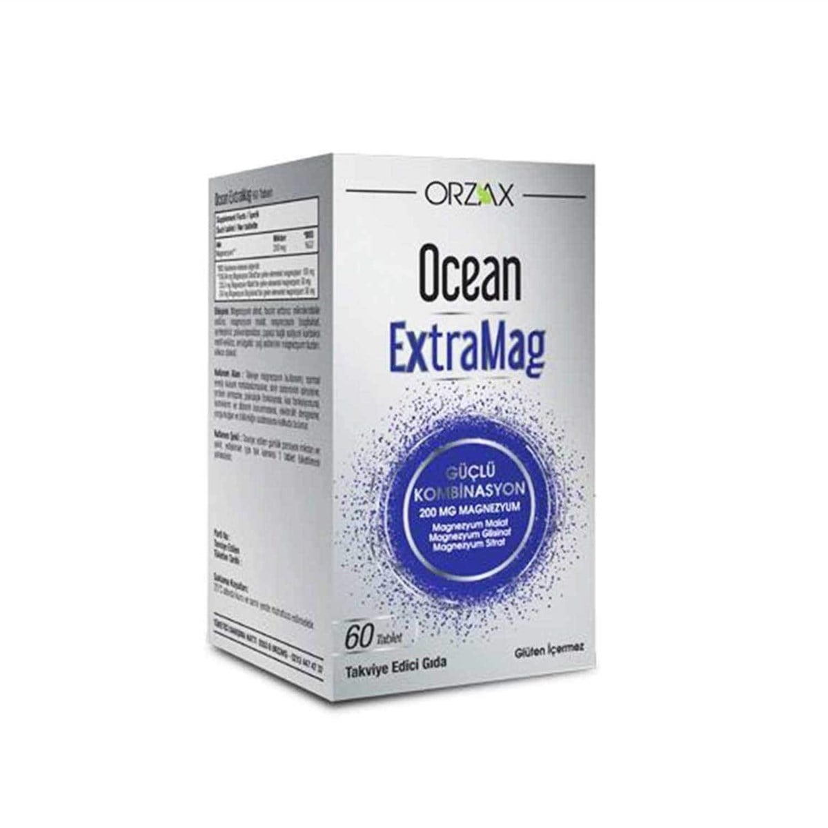 Ocean ExtraMag Üçlü Kombinasyon Takviye Edici Gıda 60 Tablet