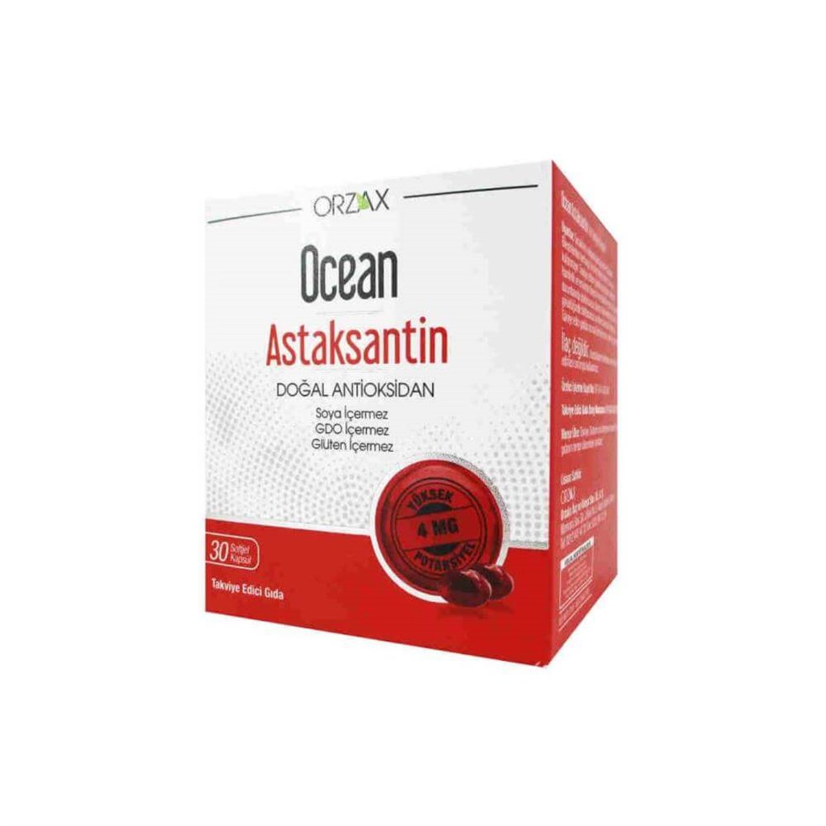 Ocean Ocean Astaksantin 30 Kapsül