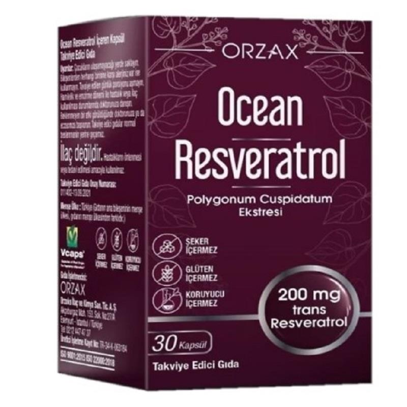 Ocean Ocean Resveratrol 200 mg 30 Kapsül