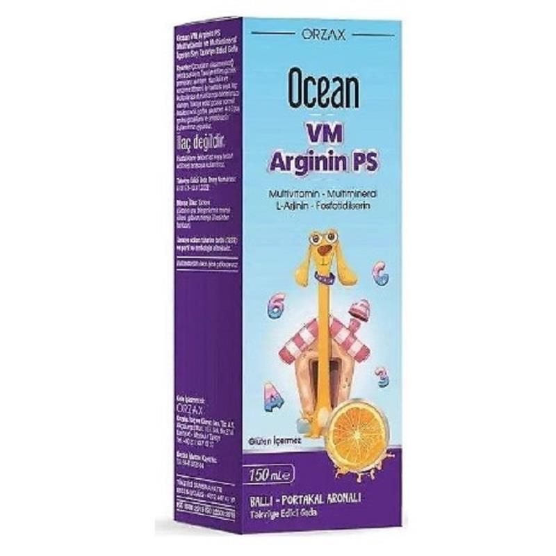 Ocean Ocean VM Arginin Ps Ballı Portakal Aromalı Şurup 150 ml