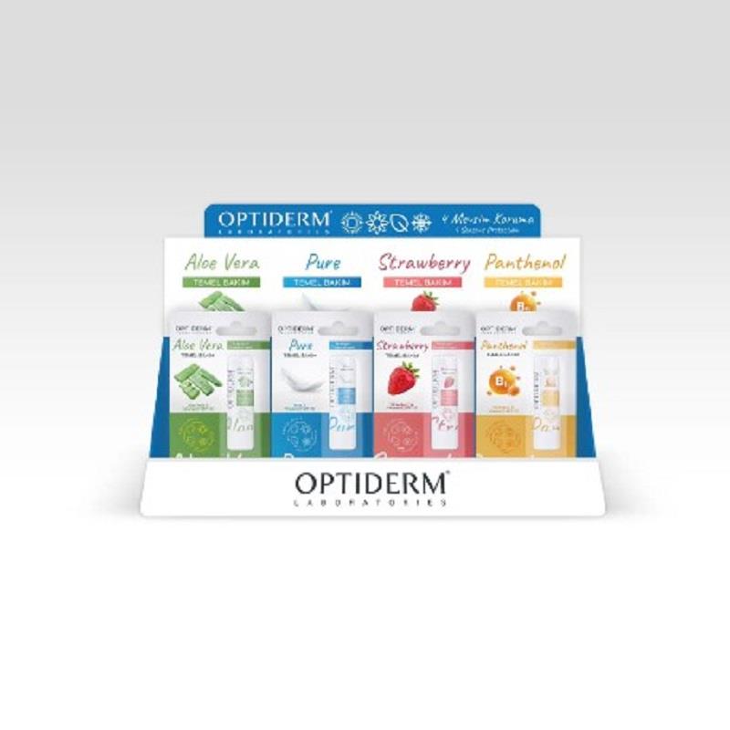 Optiderm Optiderm Lip Stick SPF20+ Karma - 24'lü Stand