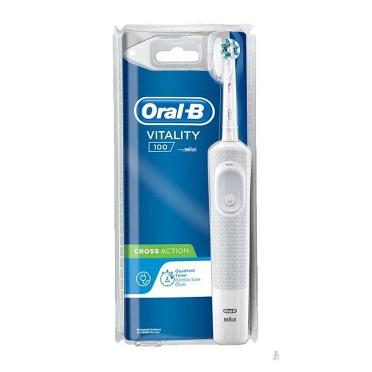 Oral-B Vitality 100 Quadrant Timer Şarjlı Diş Fırçası