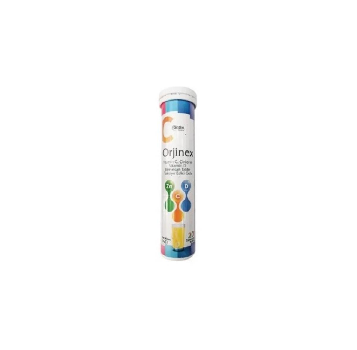 ORJİNEX Orjinex C Vitamini Çinko 20 Efervesan Tablet