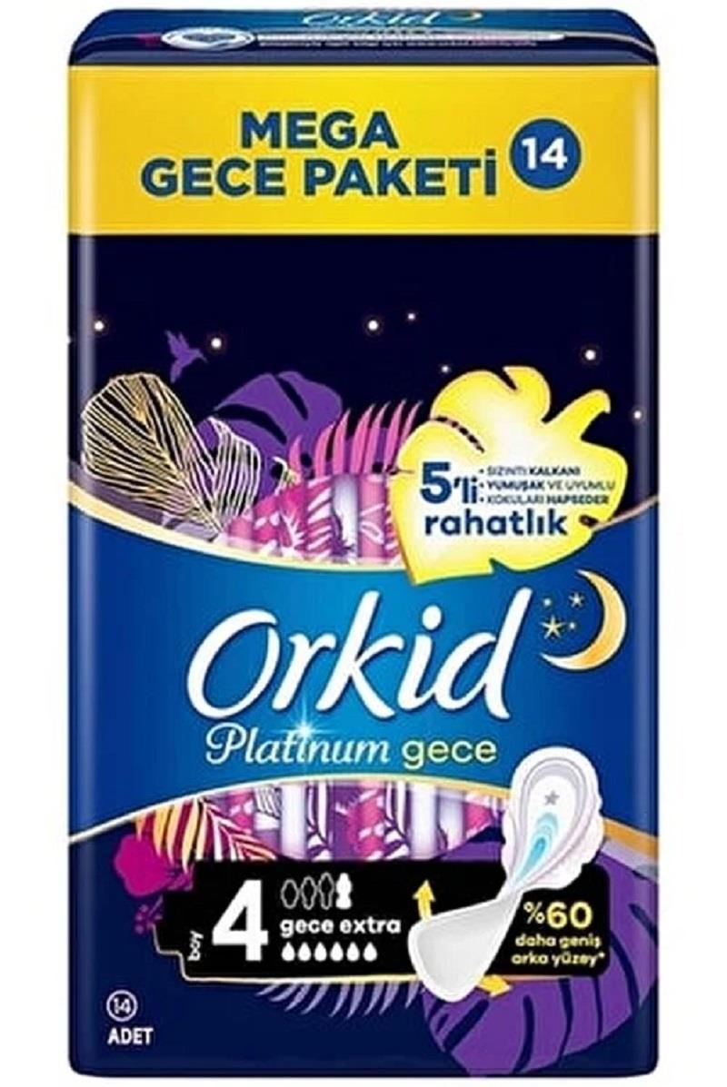 Orkid Orkid Platinium Gece Hijyenik Ped Extra 14'lü