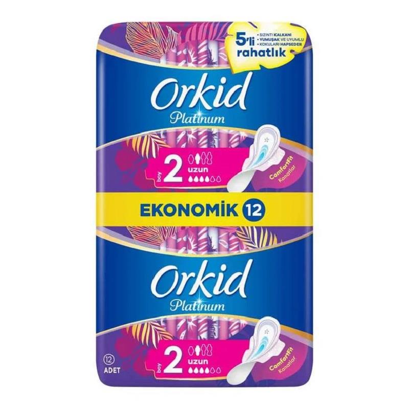Orkid Orkid Platinum Uzun Boy 2 Hijyenik Ped 12'li