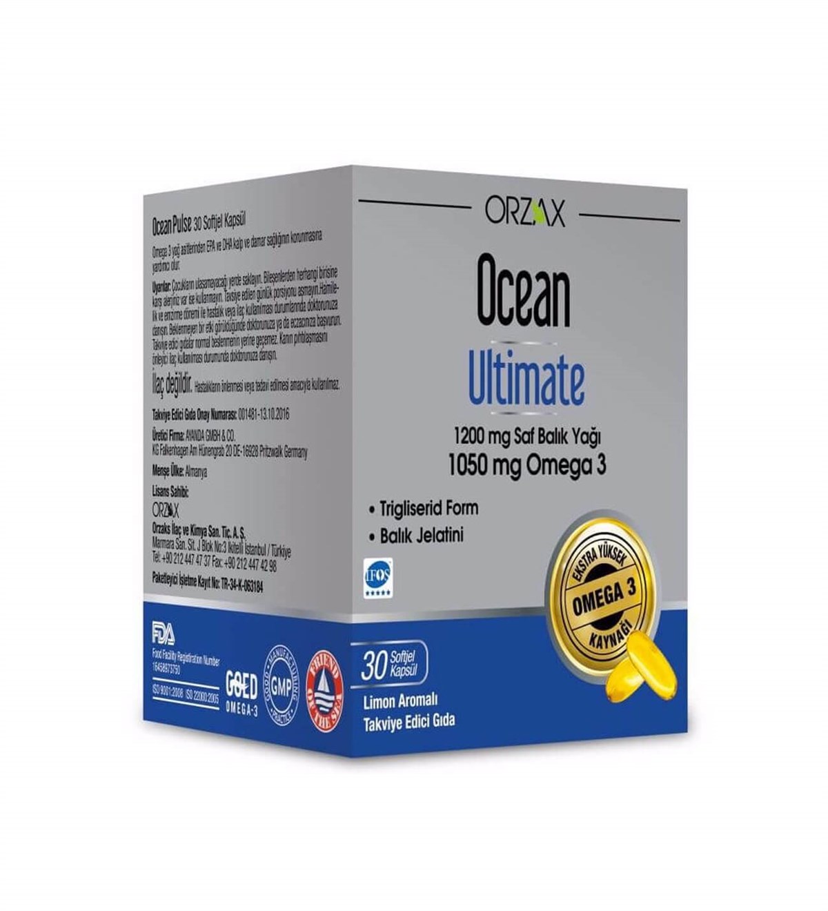 Orzax Ocean Ocean Ultimate 30 Kapsül