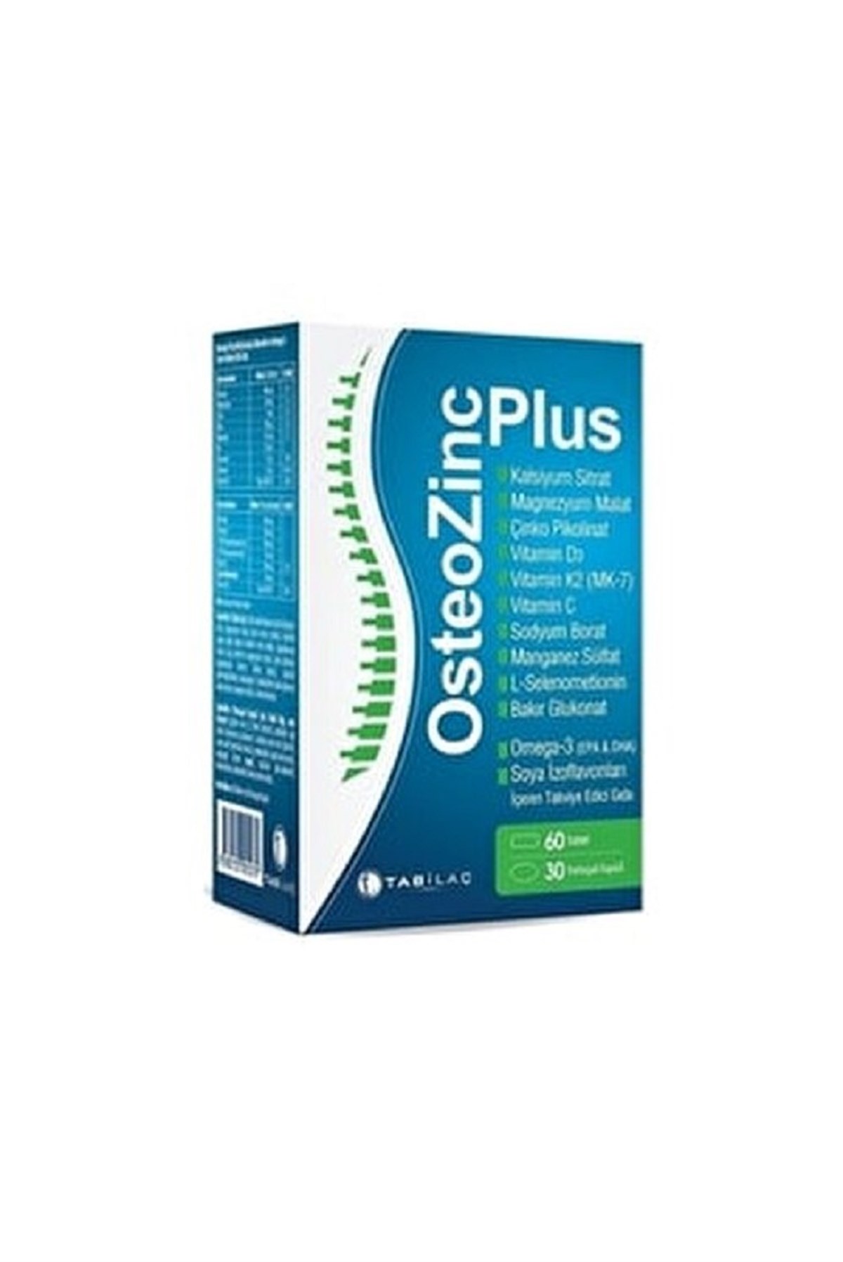 Osteozinc Plus 60 Tablet Osteozinc Plus 60 Tablet + 30 Yumuşak Kapsül