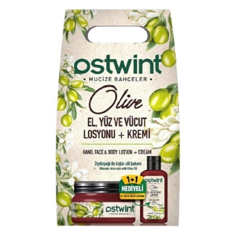 Ostwint Ostwint İkili Set Zeytinyağı - Krem 300 ml + Losyon 100 ml