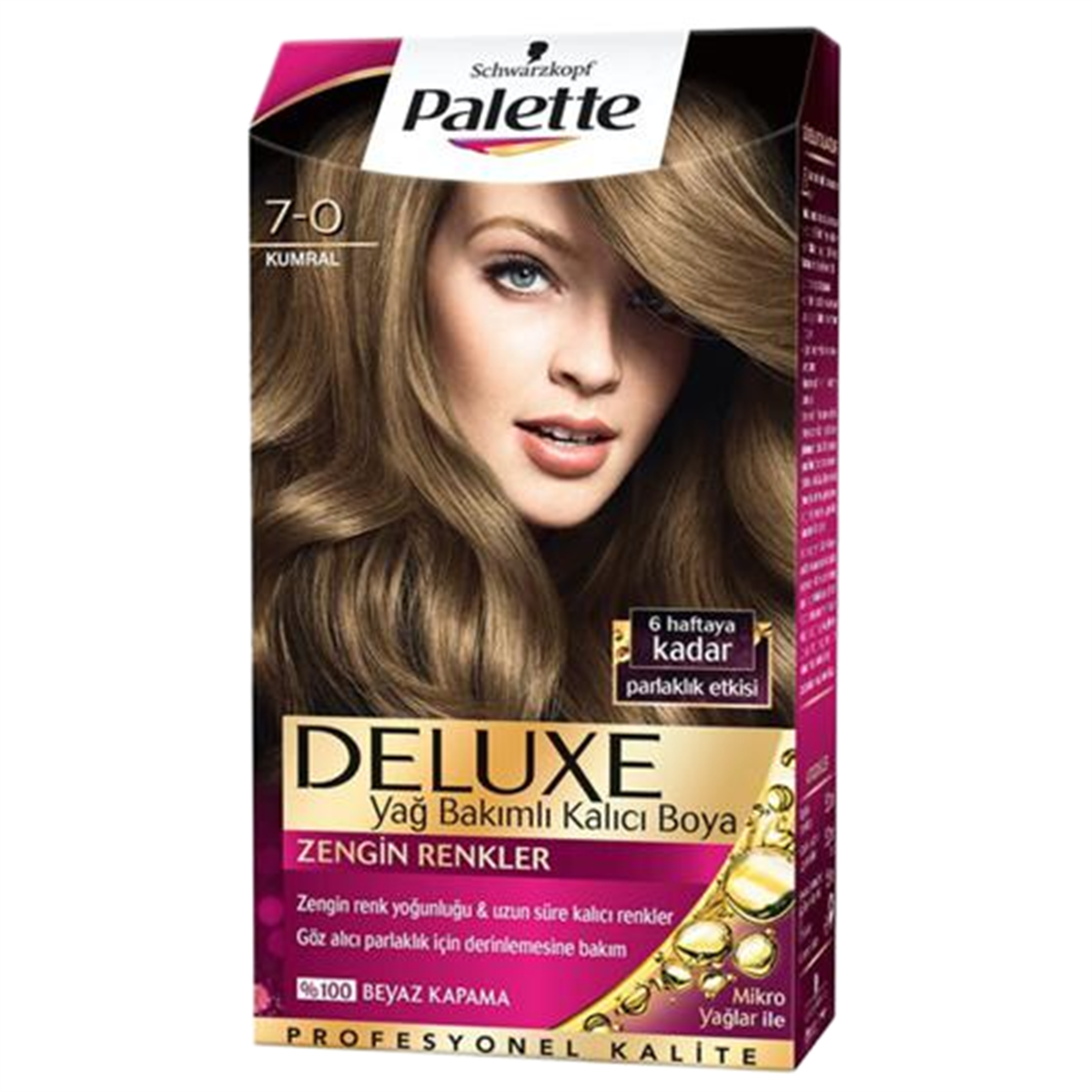 Palette Palette Deluxe Yağ Bakımlı Saç Boyası 7-0 Kumral