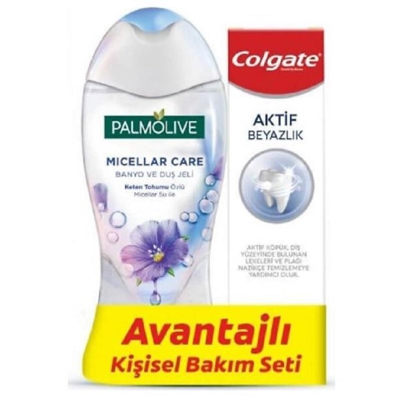 Palmolive Palmolive Micellarcare Shower Gel 250 ml + Colgate Aktif Beyazlık Diş Macunu 75 ml Avantaj Paket
