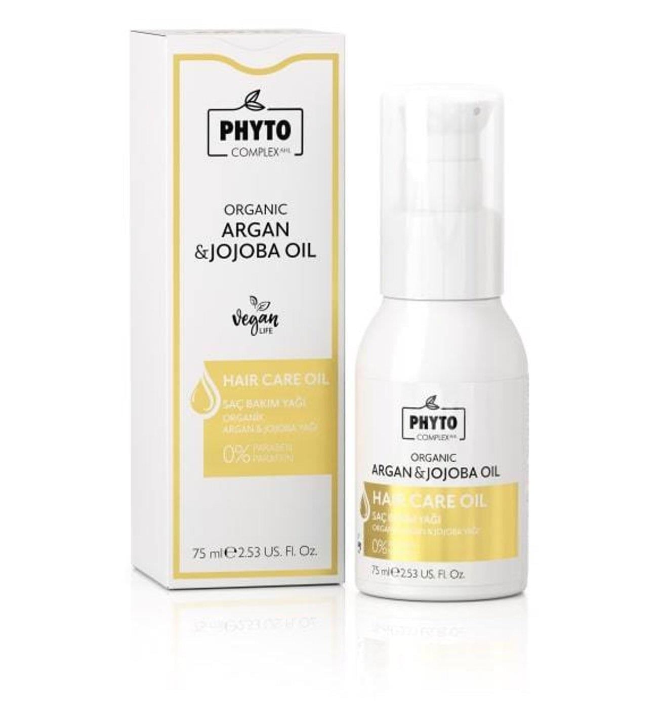 Phytocomplex Phytocomplex Ahl Organik Argan & Jojoba Yağlı Saç Bakım Yağı 75 ml