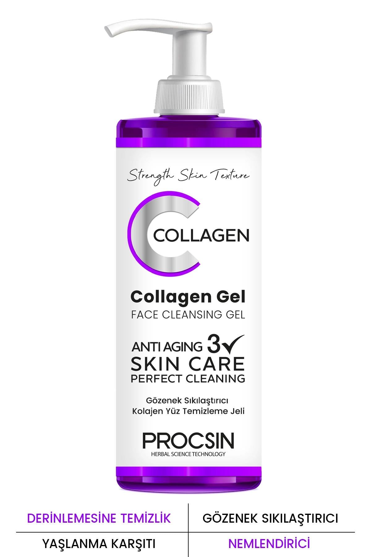 Procsin Procsin Gözenek Sıkılaştırıcı Kolajen Yüz Temizleme Jeli 150 ml