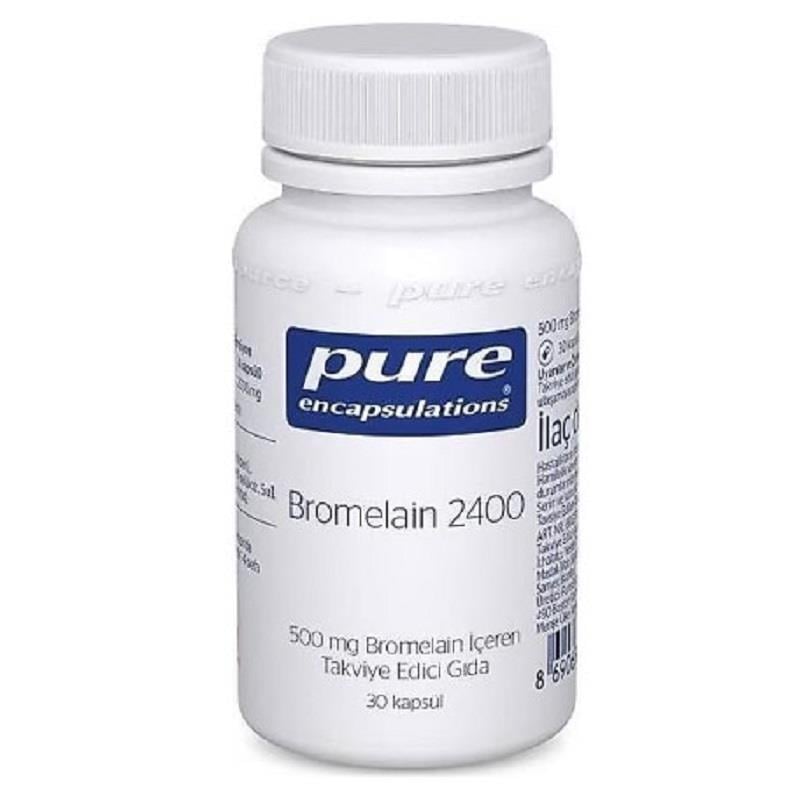Pure Encapsulations Pure Encapsulations Bromelain 2400 500 mg 30 Kapsül