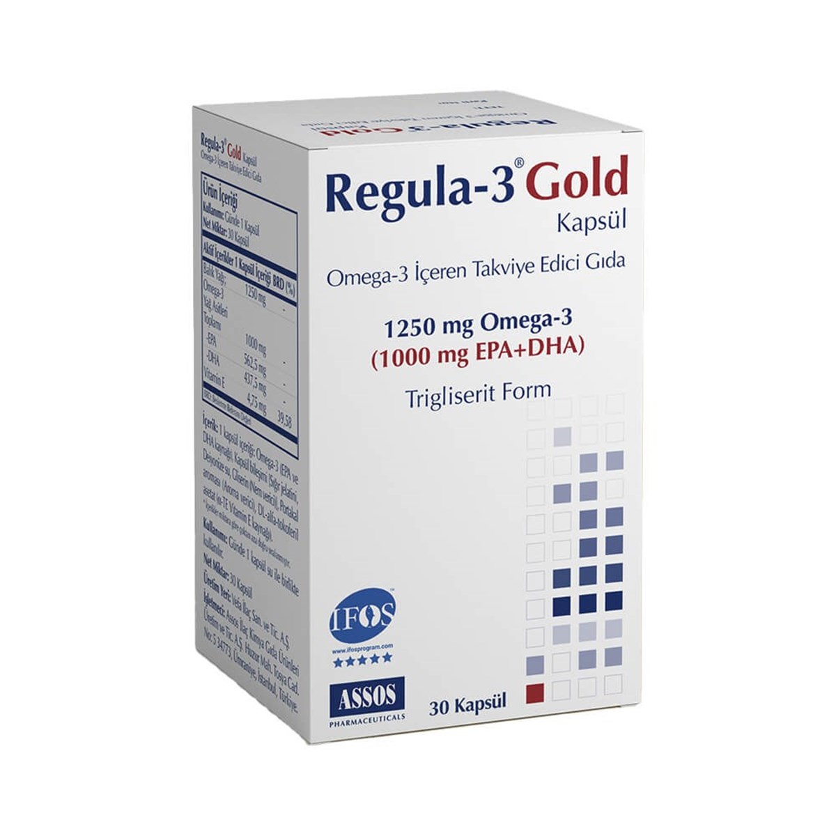 REGULA Regula-3 Gold Omega-3 1250 mg 30 Kapsül