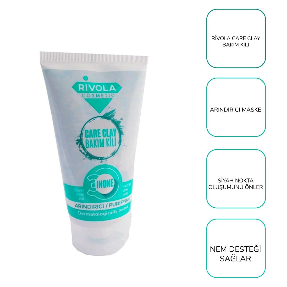 Rivola Rivola 3 in1 Bakım Kili Arındırıcı Maske 150 ml