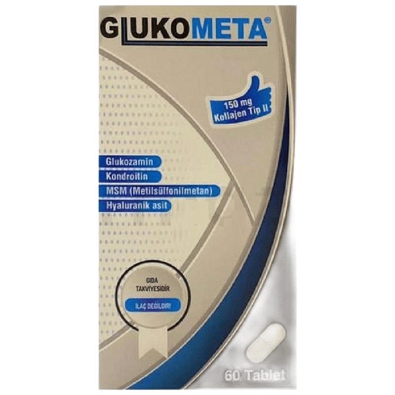 RNV Glukometa Glukozamin Kondroitin MSM Hyaluranik Asit 60 Tablet