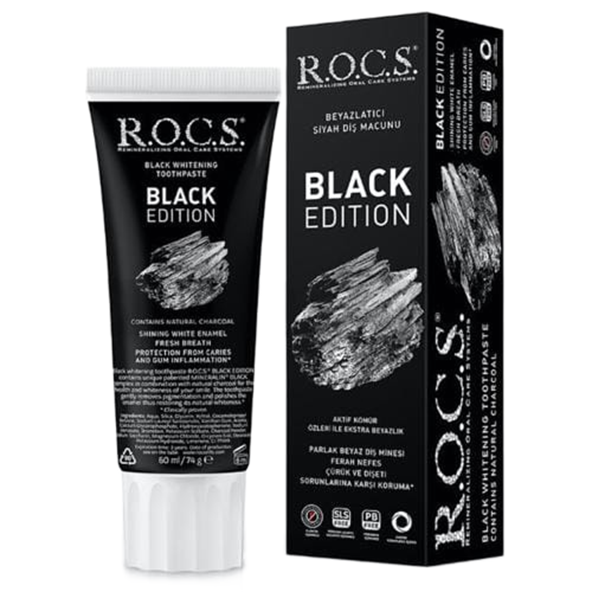 Rocs Rocs Black Edition Diş Macunu 60 ml