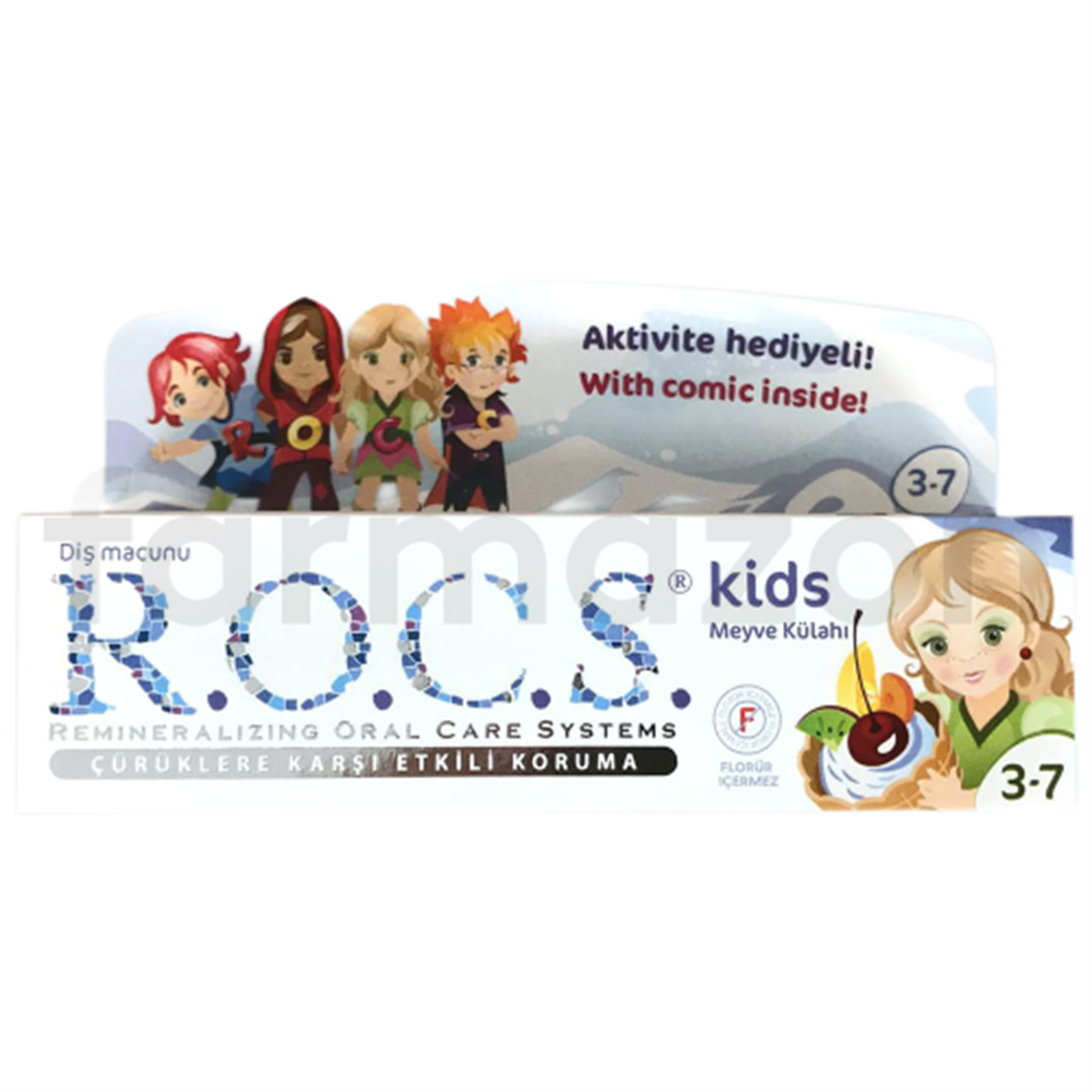 Rocs Rocs Kids 3-7 Yaş Meyve Külahı Diş Macunu 35 ml