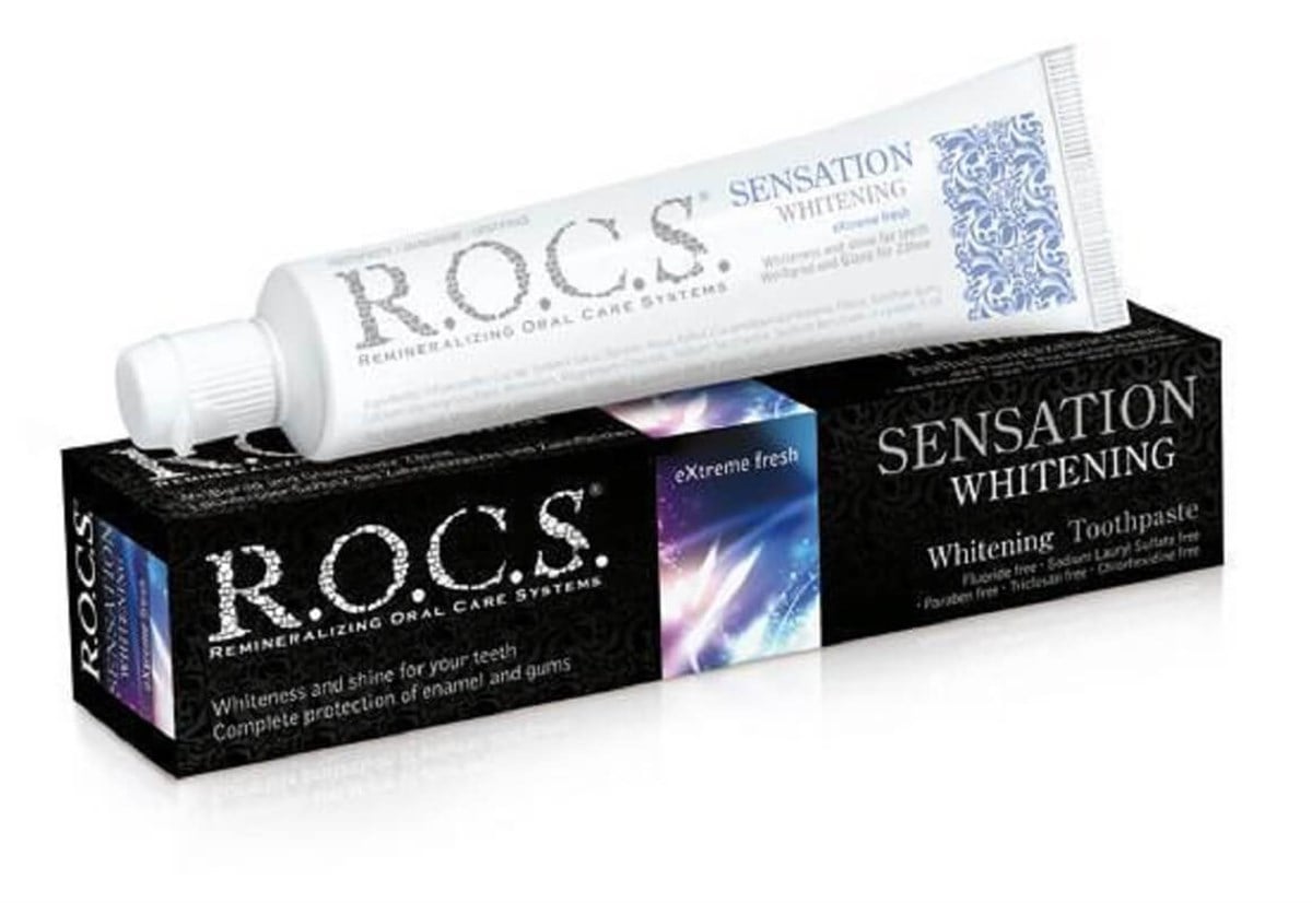 Rocs Rocs Sensation Whitening Beyazlatıcı Parlatıcı Diş Macunu 60 ml