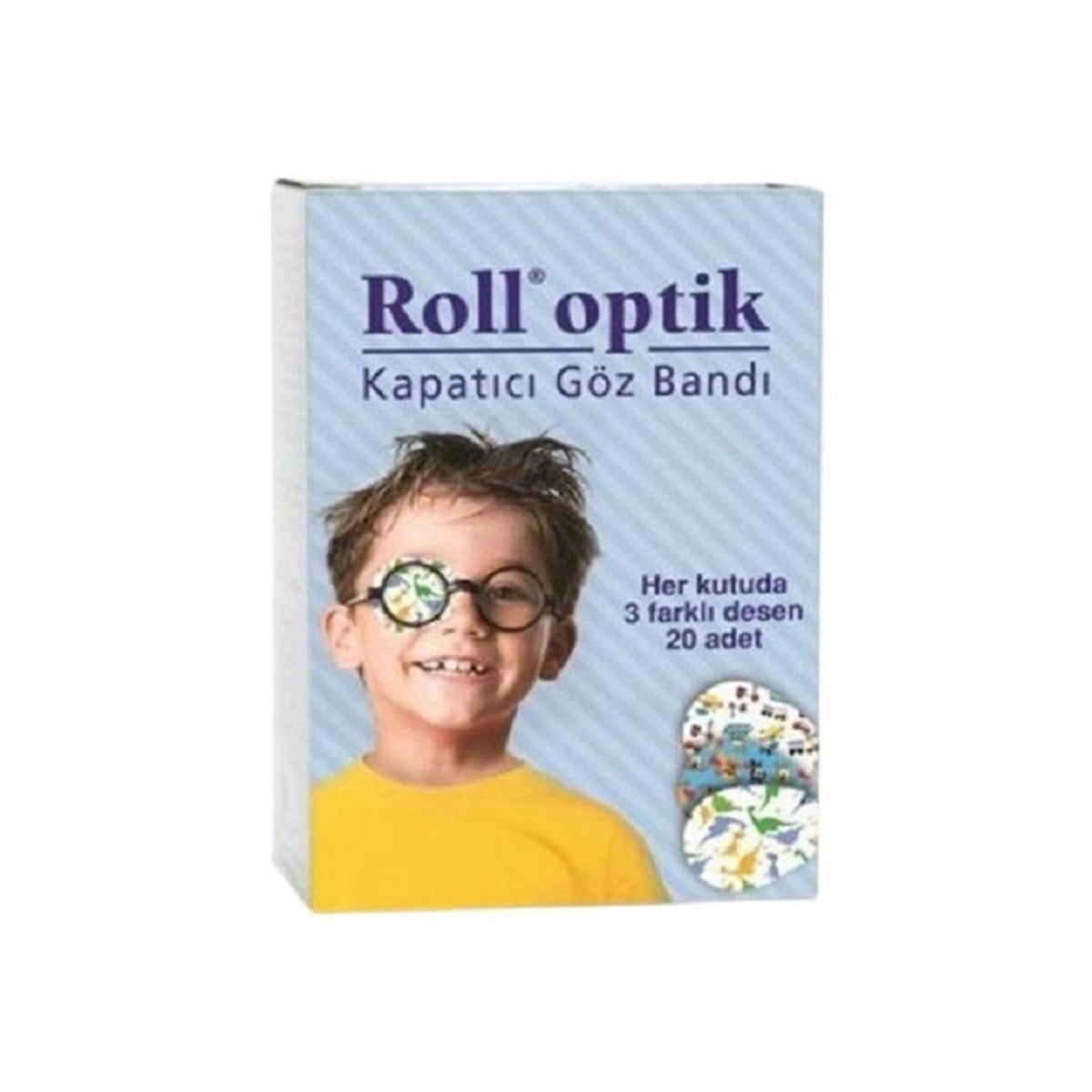 Roll Roll Optik Göz Bandı Erkek 20'li