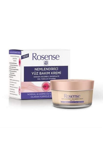 Rosense Rosense Nemlendirici Yüz Bakım Kremi Normal ve Karma Cilt 50 ml