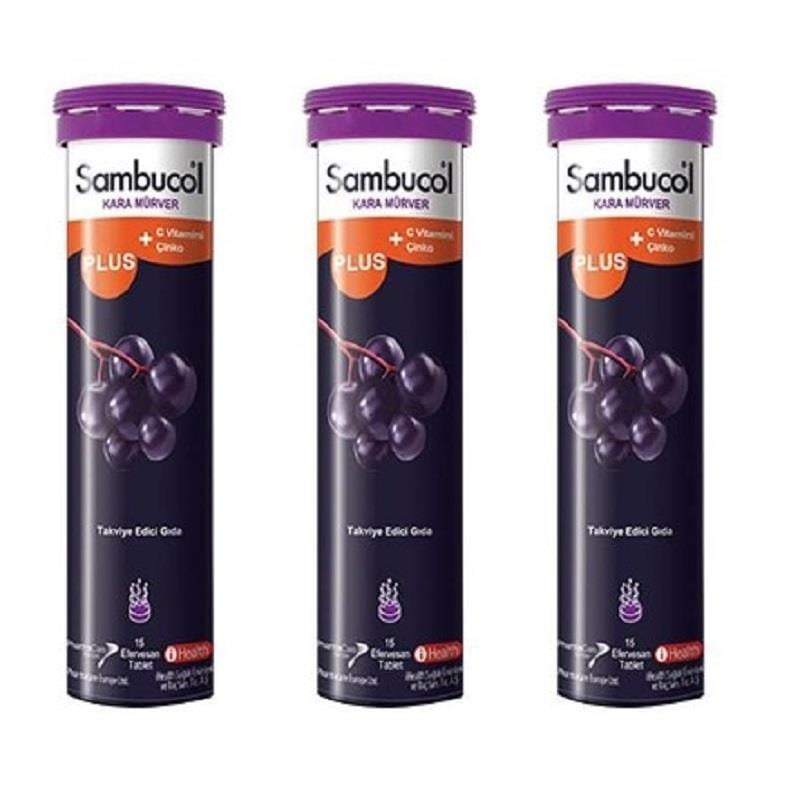 Sambucol Sambucol Plus Efervesan 15 Tablet - Sambucol Plus Efervesan 3 Tablet Hediye
