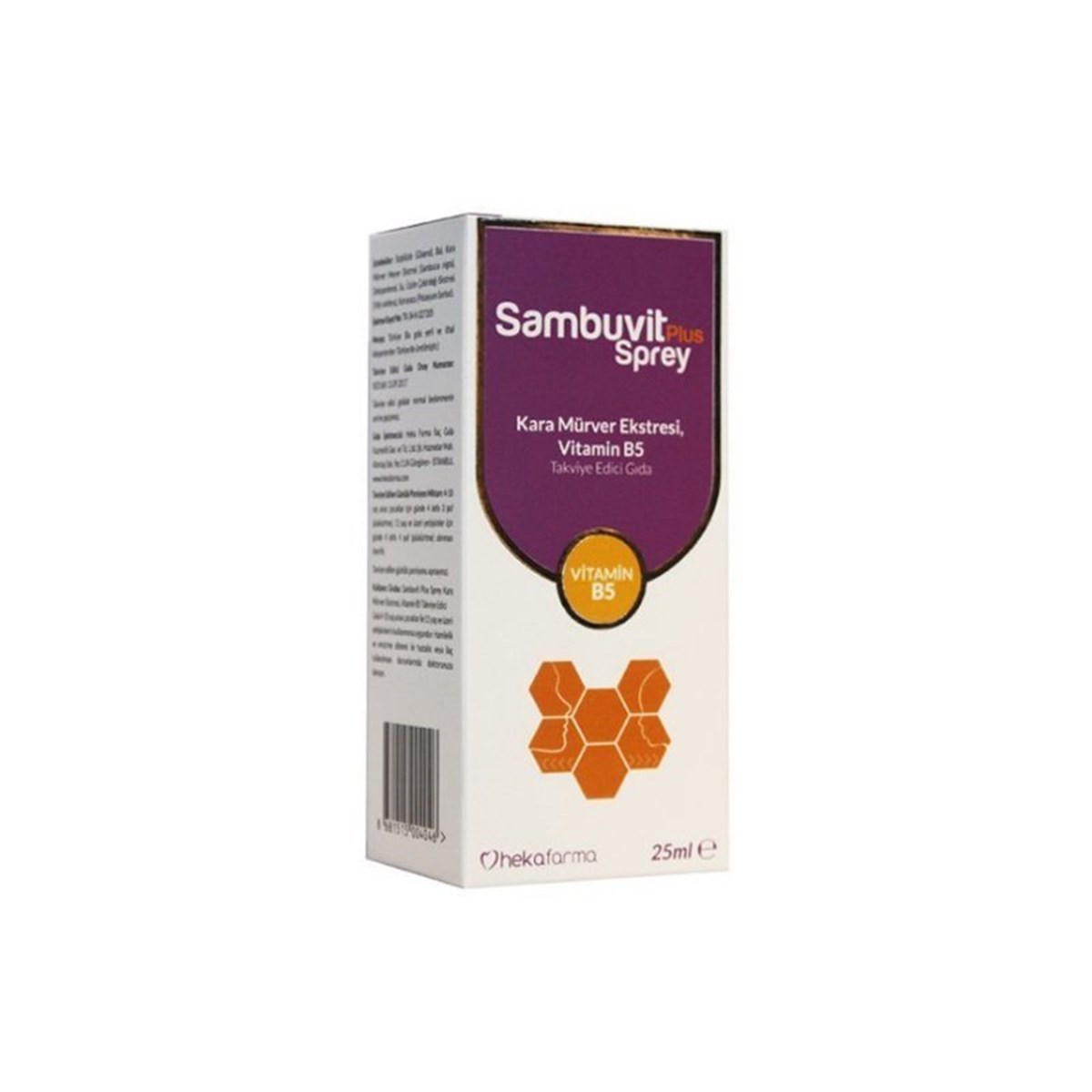 SAMBUVİT Sambuvit Plus Kara Mürver Ekstreli Takviye Edici Gıda Sprey 25 ml